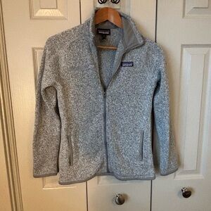 Patagonia Gray Full-Zip Fleece Jacket
